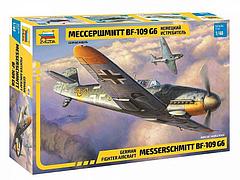 Сборная модель ZVEZDA Немецкий истребитель Мессершмитт BF-109G6, 1/48