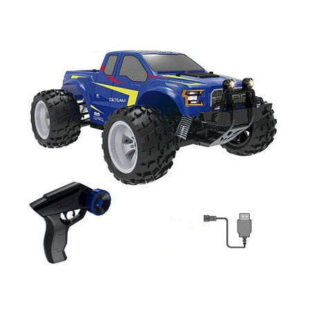 Радиоуправляемый монстр Double Eagle Ford F-150 Raptor (синий) 1:18 4WD 2.4G RTR, фото 2