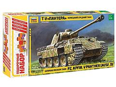 Сборная модель ZVEZDA Немецкий средний танк Т-V ''Пантера'', подарочный набор, 1/35