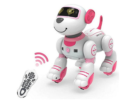 Радиоуправляемый робот-собака Volantex RC Умный друг звук, свет, танцы, розовая, фото 2