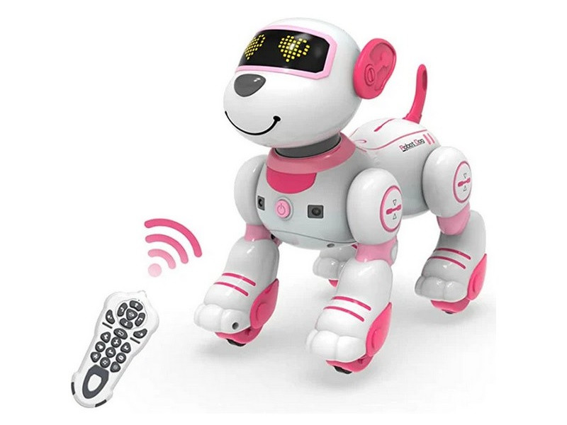 Радиоуправляемый робот-собака Volantex RC Умный друг звук, свет, танцы, розовая - фото 1 - id-p223216379