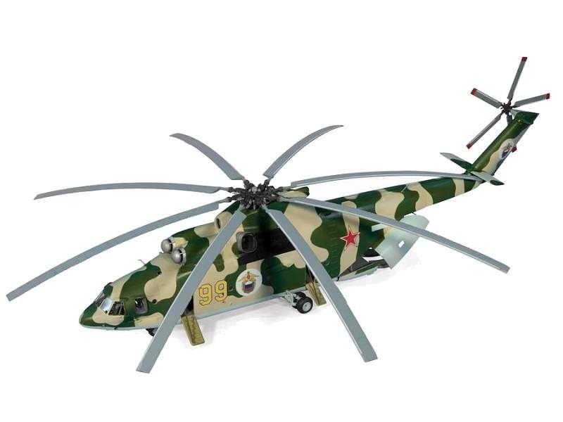 Сборная модель ZVEZDA Российский тяжелый вертолет Ми-26, подарочный набор, 1/72 - фото 2 - id-p223216381