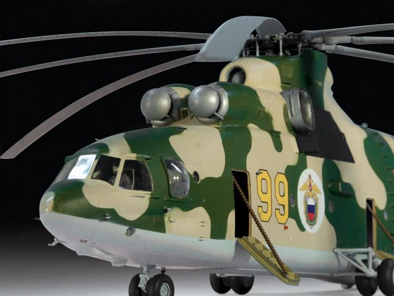 Сборная модель ZVEZDA Российский тяжелый вертолет Ми-26, подарочный набор, 1/72 - фото 3 - id-p223216381