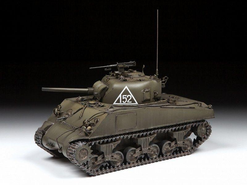 Сборная модель ZVEZDA Американский средний танк М4А2 ''Шерман'', 1/35 - фото 2 - id-p223216391