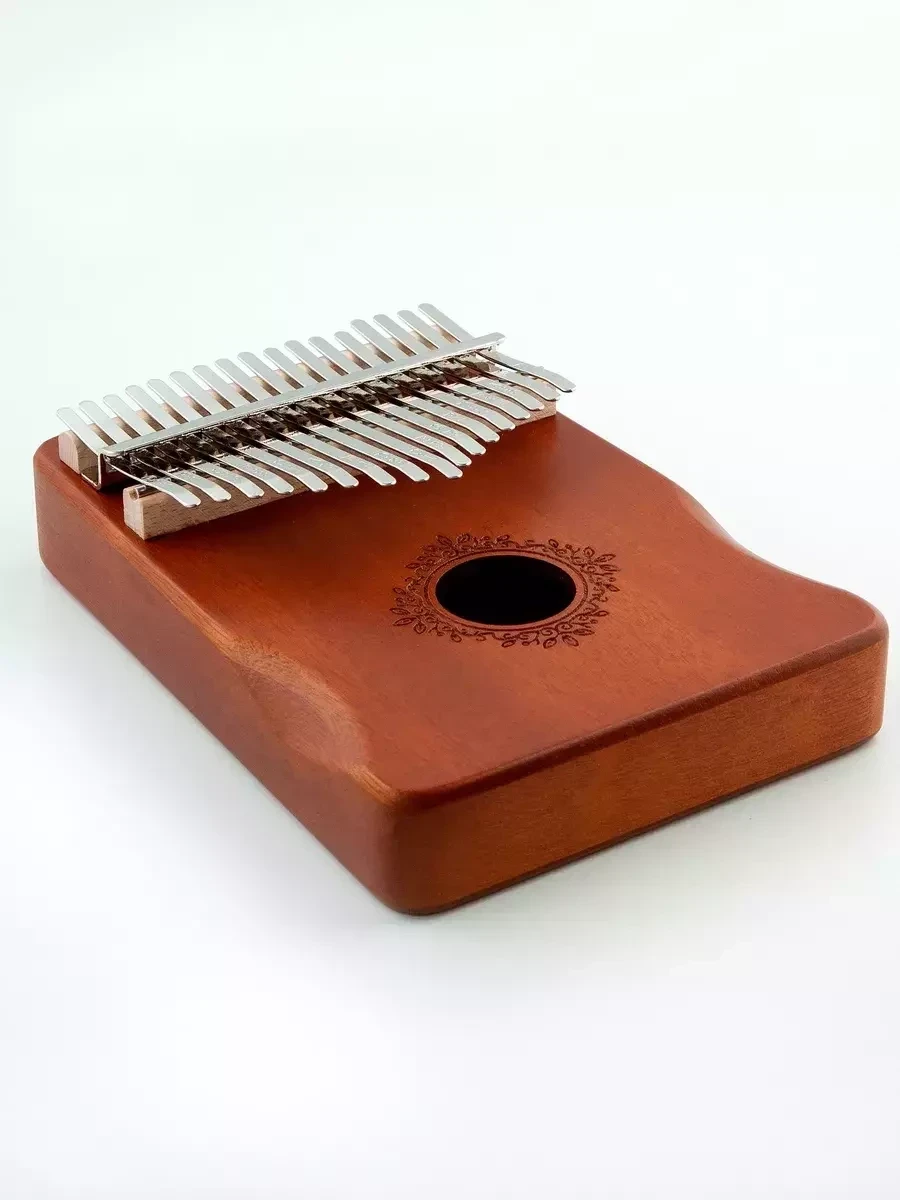 Калимба деревянная 17 нот с чехлом (коричневый) - фото 10 - id-p219585485