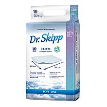 Пеленки гигиенические впитывающие Dr. Skipp Soft line 60х90 см. 10 шт.