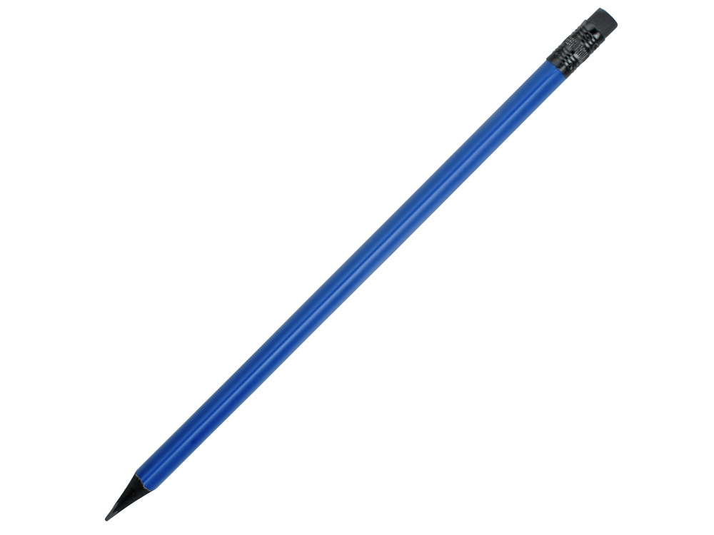 Карандаш чернографитовый трехгранный Blackie 3D, синий - фото 1 - id-p223216730