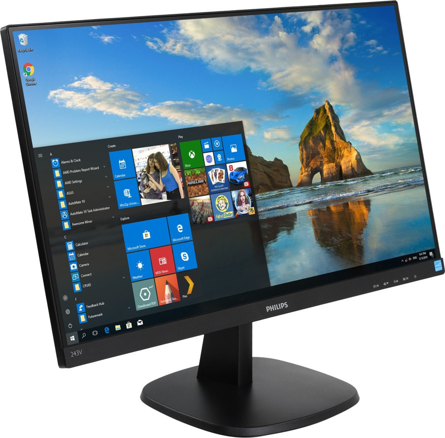 23.8" ЖК монитор PHILIPS 243V7QDSB/01/00 (LCD 1920x1080 D-Sub DVI HDMI) - фото 1 - id-p211089948