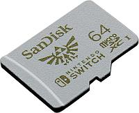 Карта памяти SanDisk Nintendo Switch SDSQXAT-064G-GNCZN microSDXC Memory Card 64Gb UHS U3
