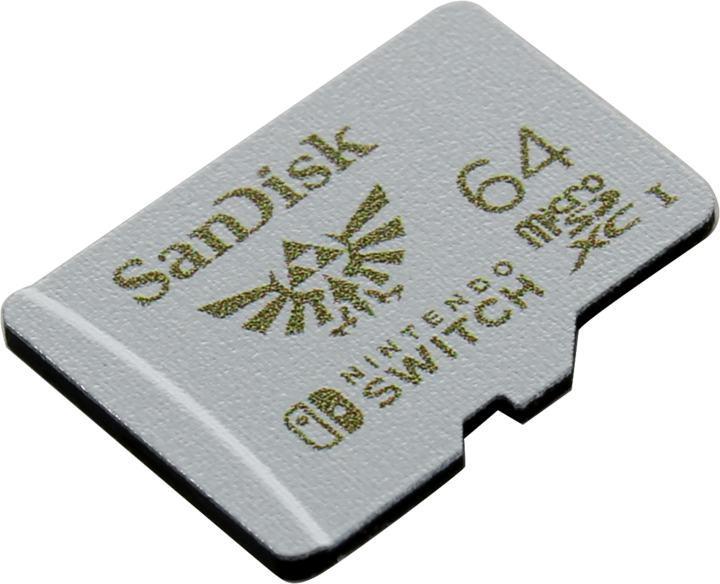 Карта памяти SanDisk Nintendo Switch SDSQXAT-064G-GNCZN microSDXC Memory Card 64Gb UHS U3 - фото 1 - id-p223219144