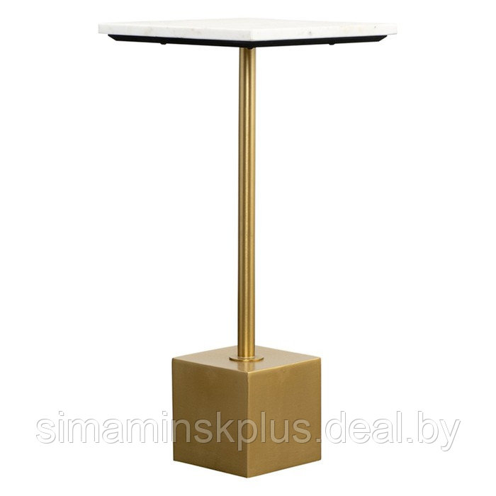 Столик приставной Svein, 300×300×630 мм, цвет мрамор / золотой - фото 1 - id-p223220330