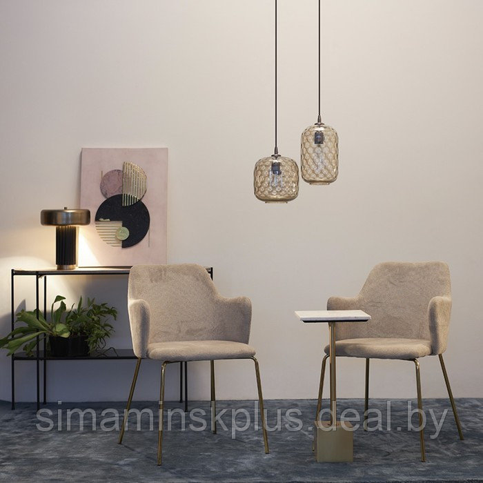 Столик приставной Svein, 300×300×630 мм, цвет мрамор / золотой - фото 2 - id-p223220330