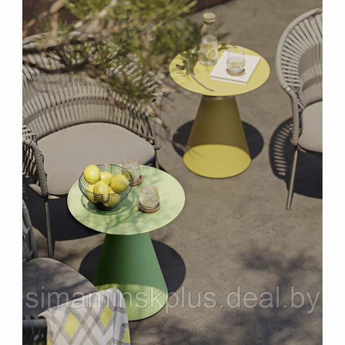 Столик кофейный Marius, 500×500×550 мм, цвет жёлтый - фото 4 - id-p223220333