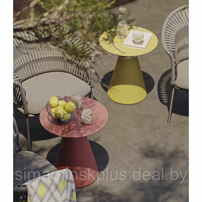 Столик кофейный Marius, 500×500×550 мм, цвет жёлтый - фото 5 - id-p223220333