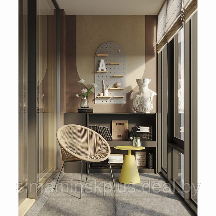 Столик кофейный Marius, 500×500×550 мм, цвет жёлтый - фото 6 - id-p223220333