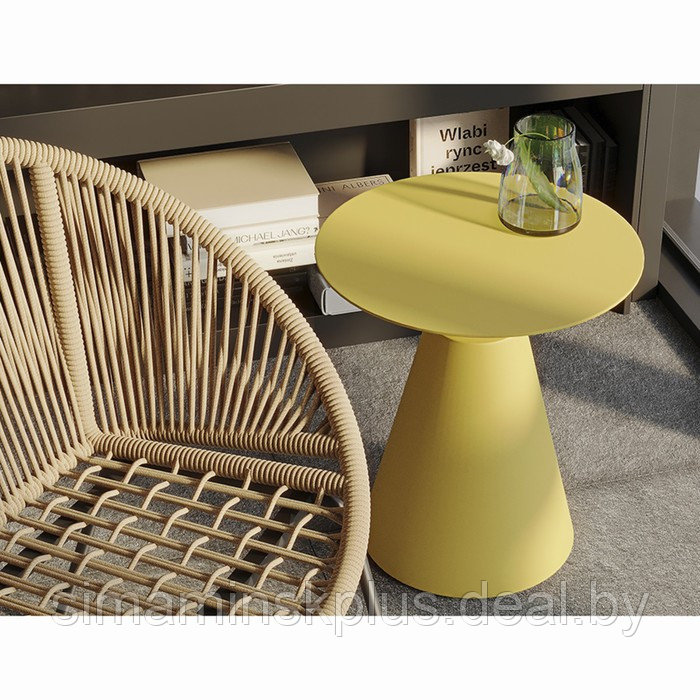 Столик кофейный Marius, 500×500×550 мм, цвет жёлтый - фото 8 - id-p223220333