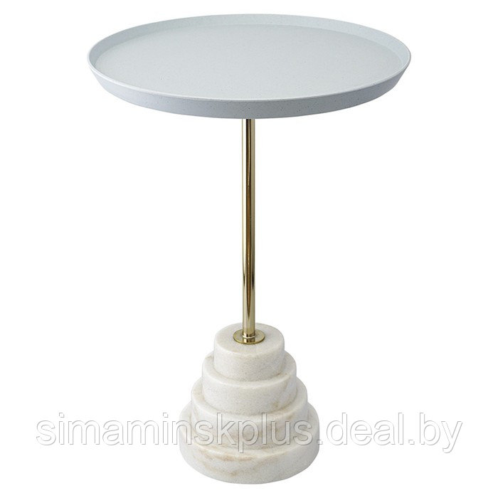 Столик кофейный Sustainable, 377×377×530 мм, цвет серый / белый - фото 6 - id-p223220353
