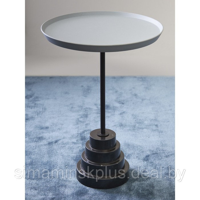 Столик кофейный Sustainable, 377×377×530 мм, цвет серый / чёрный - фото 3 - id-p223220354
