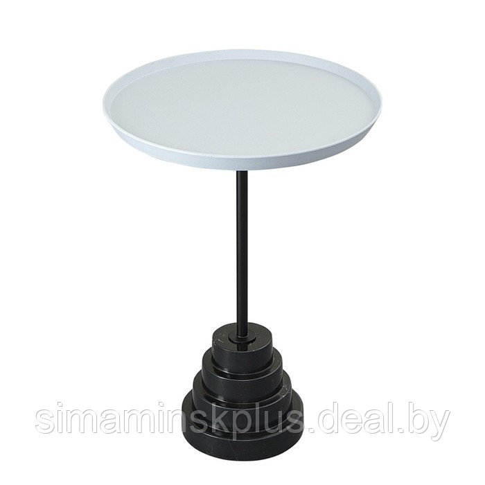 Столик кофейный Sustainable, 377×377×530 мм, цвет серый / чёрный - фото 4 - id-p223220354