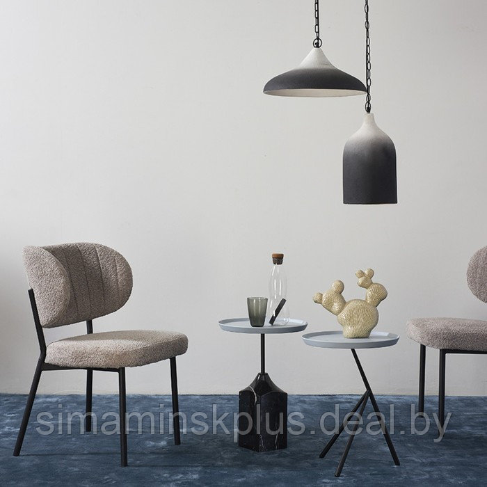 Столик кофейный Sustainable, 377×377×530 мм, цвет серый / чёрно-белый - фото 2 - id-p223220361