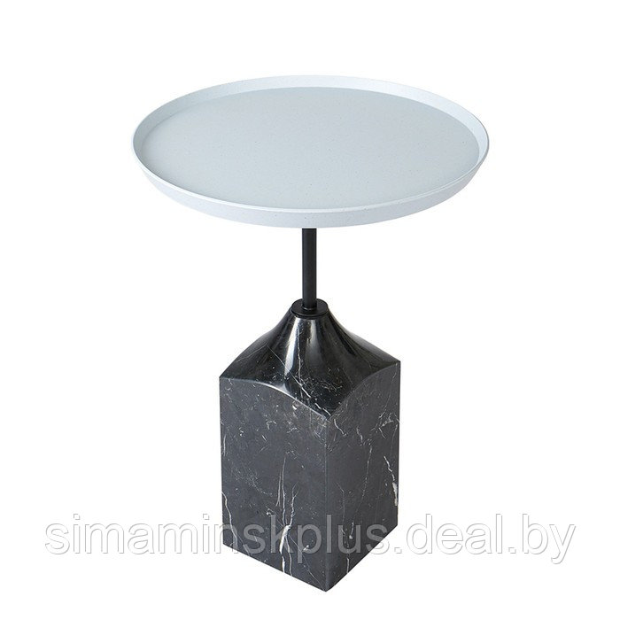 Столик кофейный Sustainable, 377×377×530 мм, цвет серый / чёрно-белый - фото 7 - id-p223220361