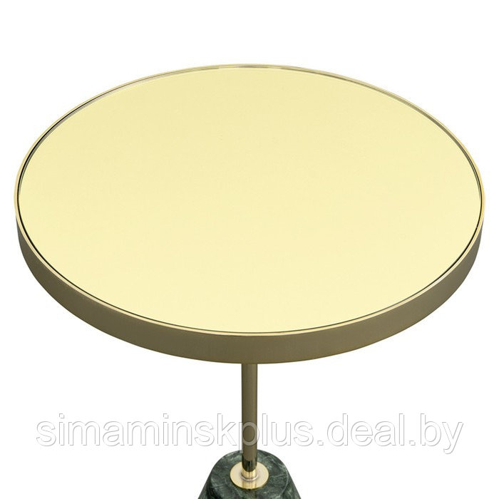 Столик кофейный Kaya, 408×408×530 мм, цвет золотистый / зелёный - фото 6 - id-p223220362
