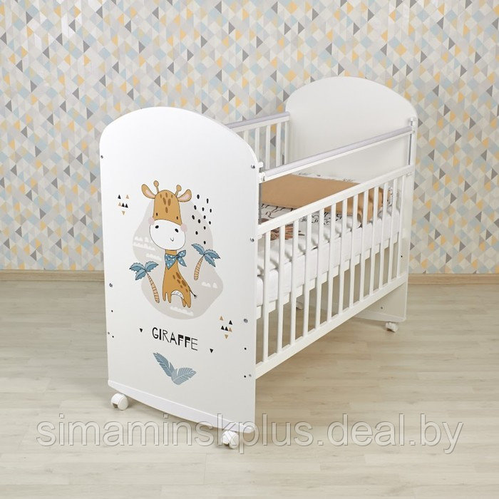 Кроватка детская Фея 701 Жирафик, белый - фото 8 - id-p223220388