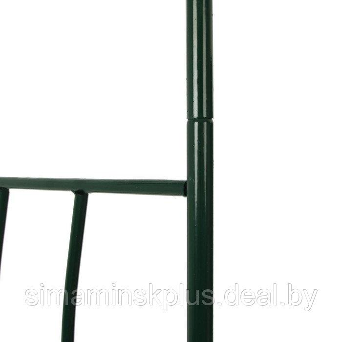 Арка садовая, разборная, 240 × 125 × 36,5 см, металл, зелёная, «Волна» - фото 4 - id-p223220618