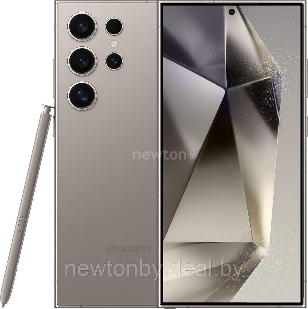 Смартфон Samsung Galaxy S24 Ultra SM-S928B 256GB (титановый серый) + наушники Samsung Galaxy Buds2 Pro - фото 1 - id-p223221049