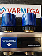 Распределительный коллектор (группа) с расходомерами Varmega VM15103 ВР 1", на 3 контура 3/4" EK, нержавеющая, фото 3