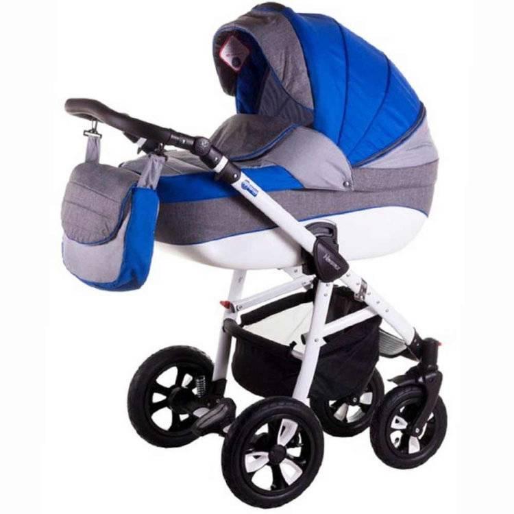 Детская модульная коляска Adamex Avanti 2 в 1 20-b синий-серый-графитовый - фото 1 - id-p223221570