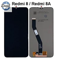 Дисплей (экран) Xiaomi Redmi 8 оригинал с тачскрином, черный цвет