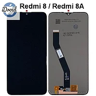 Дисплей (экран) Xiaomi Redmi 8A оригинал с тачскрином, черный цвет