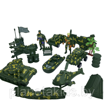 Набор игровой Армия, набор солдатиков и военной техники, арт. 618-13 - фото 1 - id-p223221753