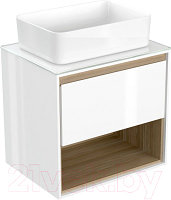 Тумба под умывальник Cersanit Louna 60 / SZ-LOU60-BL/WH