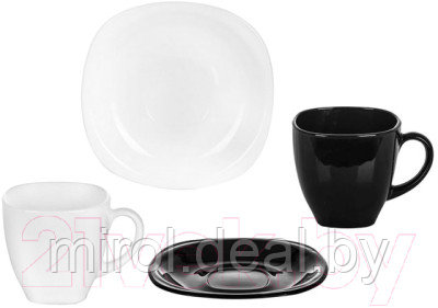 Набор для чая/кофе Luminarc Carine Black/White D2371 - фото 2 - id-p223224629
