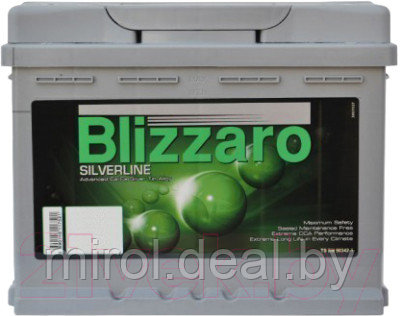 Автомобильный аккумулятор Blizzaro Silverline R+ / L2 060 049 013 - фото 1 - id-p223233565