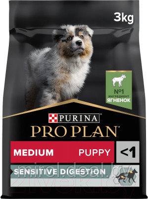Сухой корм для собак Pro Plan Puppy Medium Sensitive Digestion с ягненком и рисом - фото 4 - id-p223233463
