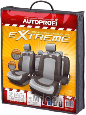 Комплект чехлов для сидений Autoprofi Extreme XTR-803 BK/GY (M) - фото 3 - id-p223224749
