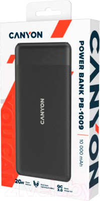 Портативное зарядное устройство Canyon PB-109 / CNE-CPB1009B - фото 4 - id-p223225679
