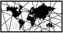 Декор настенный Arthata Карта мира 95x50-B / 001-1