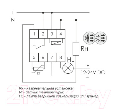 Реле температуры Евроавтоматика RT-820M / EA07.001.007 - фото 2 - id-p223236641