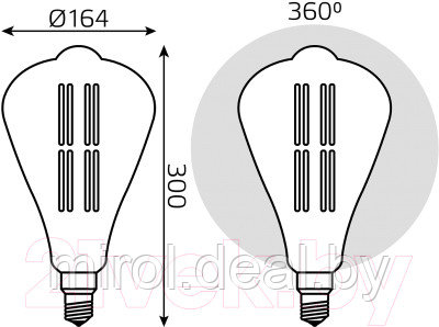 Лампа Gauss Filament 157802118 - фото 6 - id-p223230042