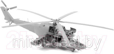 Сборная модель Звезда Советский ударный вертолет Ми-24А / 7273 - фото 1 - id-p223228088