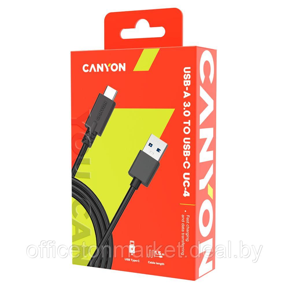 Кабель Canyon "CNE-USBC4B" (Type C Cable To USB 3.0), 1.5 м, черный - фото 2 - id-p223221528