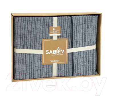 Набор текстиля для спальни Sarev Echo летнее с 2 наволочками Евро / Y 829 ECHO (V-8) gri - фото 4 - id-p223241490
