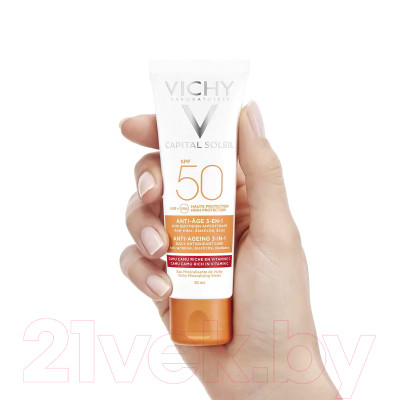 Набор косметики для лица Vichy Крем солнцезащитный SPF50 50мл+Термальная вода 150мл - фото 10 - id-p223241711
