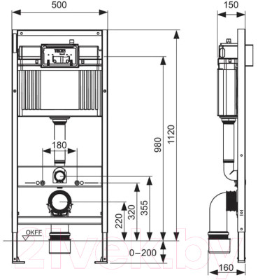 Инсталляция для унитаза TECE Kit 9400412 - фото 4 - id-p223240988