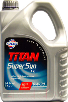 Моторное масло Fuchs Titan Supersyn FE 0W30 / 601425356 - фото 1 - id-p223241010