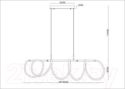 Потолочный светильник Arte Lamp Klimt A2850SP-75BK - фото 2 - id-p223242057